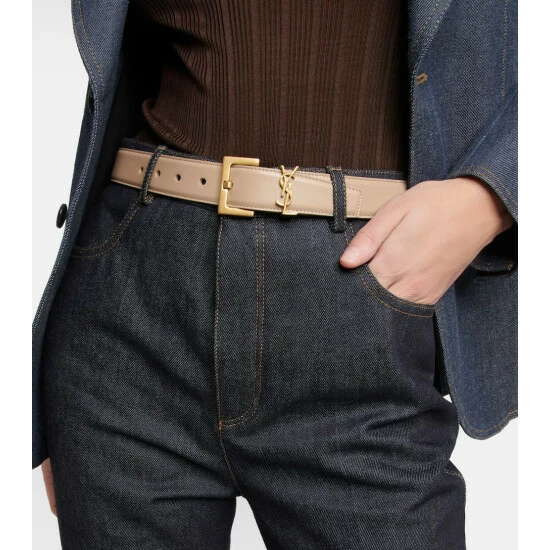 Best Sale โ Saint Laurent Monogram Leather Belt ๐