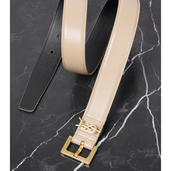 Best Sale โ Saint Laurent Monogram Leather Belt ๐ - Image 2