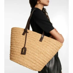 Wholesale 🤩 Saint Laurent Panier Medium Raffia Tote Bag ✨