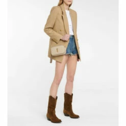 Cheapest ⭐ Saint Laurent Lukas Western Suede 🥾 Boots 😍