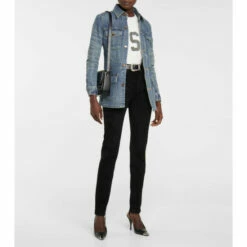 Outlet 🤩 Saint Laurent Longline Denim Jacket ⭐
