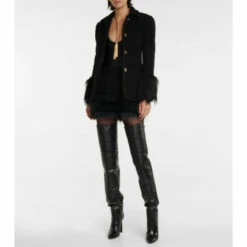 Deals 🌟 Saint Laurent Jane Leather Over-the-knee 🥾 Boots 🥰