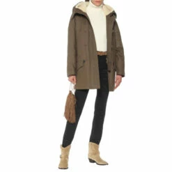 Budget 👏 Saint Laurent Shearling Parka 🧥 Coat 💯