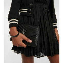 Hot Sale ⭐ Saint Laurent Cassandre Leather Clutch ✔️