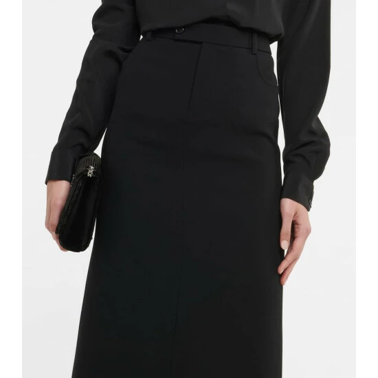 Coupon 😍 Saint Laurent Wool Maxi 👗 Skirt 🤩 - Image 3