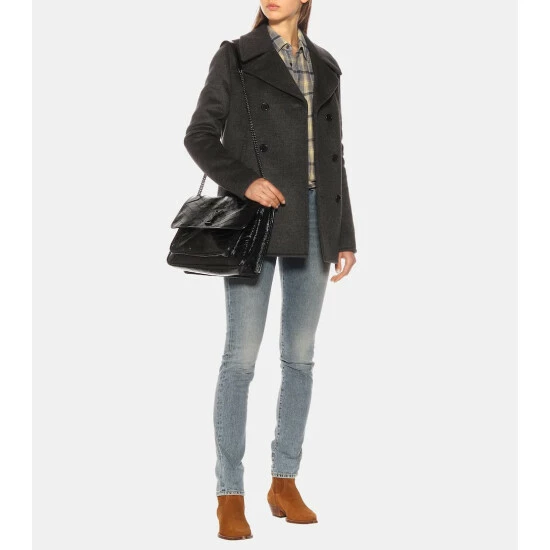 Top 10 ๐ Saint Laurent Niki Large Leather Shoulder Bag ๐ - Image 4