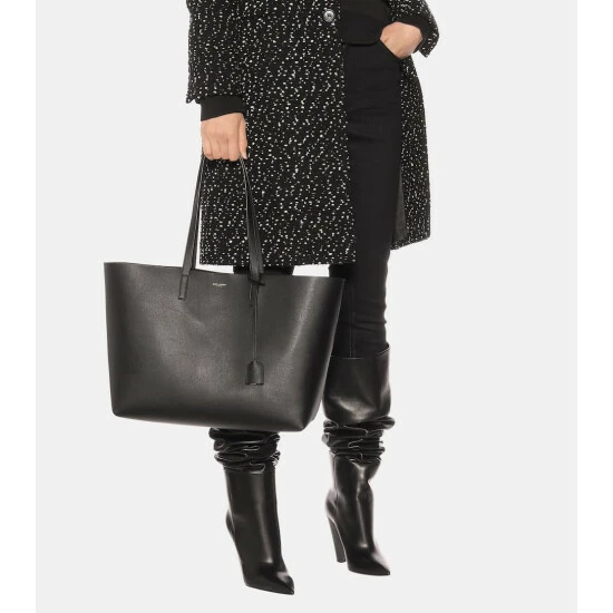 Best reviews of ⭐ Saint Laurent Leather Shopper 🤩
