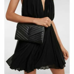 Best deal ✔️ Saint Laurent Cassandre Leather Wallet On Chain 😉