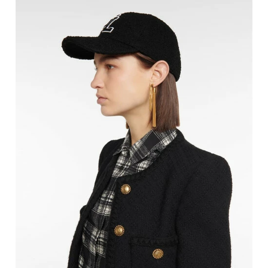 Promo 🛒 Saint Laurent Logo Wool-blend Bouclé Cap ⌛ - Image 2