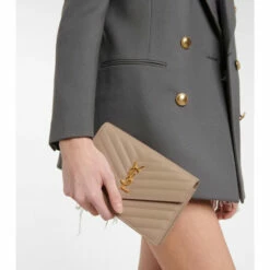 Cheapest ❤️ Saint Laurent Cassandre Small Leather Wallet On Chain ✨