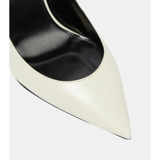 Best Sale 😀 Saint Laurent Zoe Leather Pumps 🥰 - Image 5
