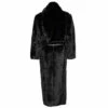 New ⌛ Saint Laurent Belted Faux Fur 🧥 Coat 😀