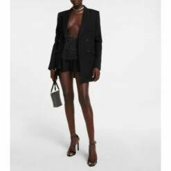 Deals 🎉 Saint Laurent Embellished Open-knit Silk Tank Top 🎁