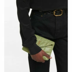 Deals โค๏ธ Saint Laurent Puffer Small Leather Clutch โญ