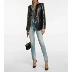 Top 10 โค๏ธ Saint Laurent Polka-dot Silk Crรชpe ๐ Shirt ๐