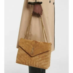 Buy 🥰 Saint Laurent Loulou Medium Suede Shoulder Bag 😀