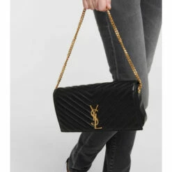 Budget 🛒 Saint Laurent Kate Baguette Leather Shoulder Bag 💯