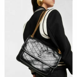 Best Pirce 😀 Saint Laurent Niki Medium Leather Shoulder Bag 🛒