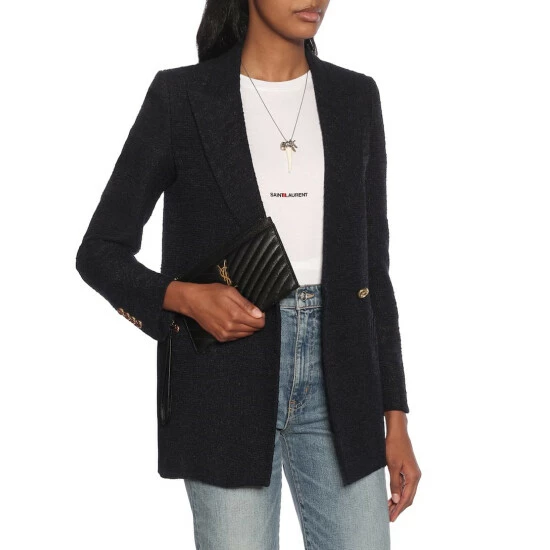 Brand new ๐ฅ Saint Laurent Monogram Large Leather Pouch ๐