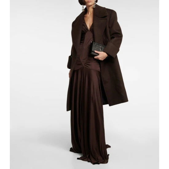 Promo ✨ Saint Laurent Ruched Jersey Gown 😉