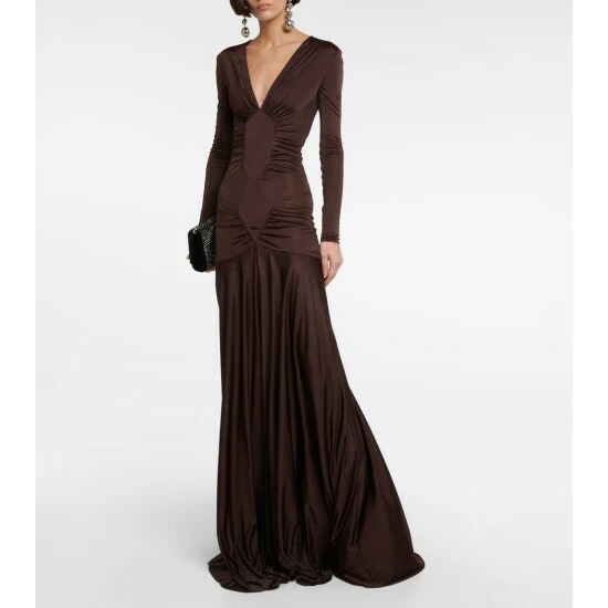 Promo ✨ Saint Laurent Ruched Jersey Gown 😉 - Image 6