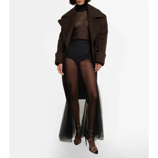 New 👍 Saint Laurent Tulle Maxi 👗 Skirt 💯