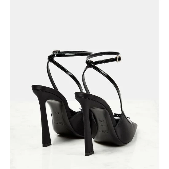 Deals โ Saint Laurent Blade Embellished Satin Pumps โ๏ธ - Image 2