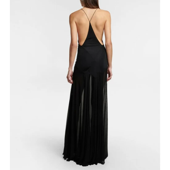 Best Pirce 👏 Saint Laurent Jersey Voile Gown 👏 - Image 2