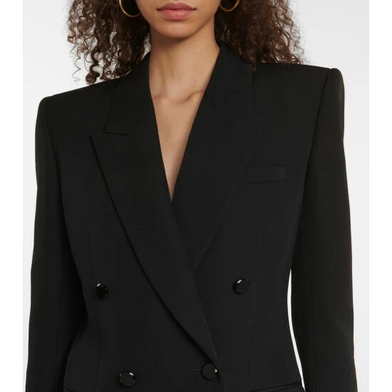 Cheapest 👏 Saint Laurent Grain De Poudre Blazer Minidress 🔥 - Image 3