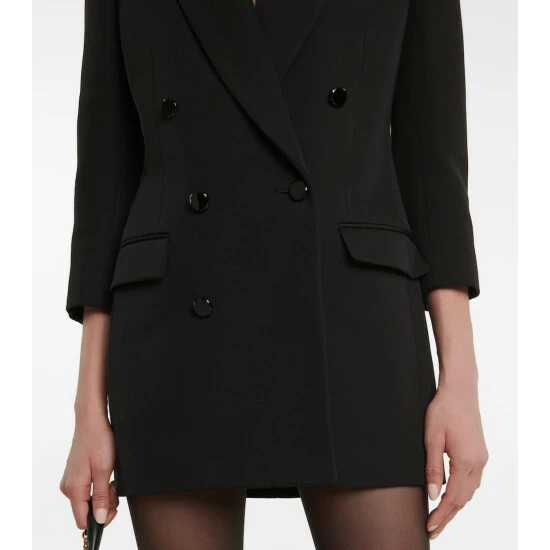 Cheapest 👏 Saint Laurent Grain De Poudre Blazer Minidress 🔥 - Image 4