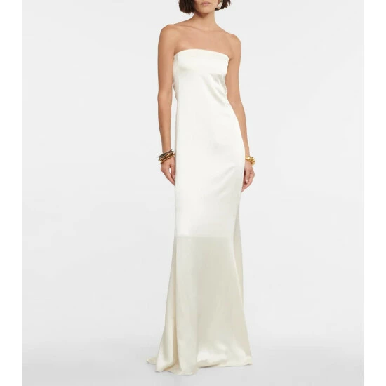 Best Sale ๐งจ Saint Laurent Bridal Silk Satin Gown ๐