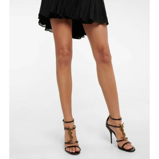 Best Sale ⌛ Saint Laurent Cassandra Leather 🩴 Sandals 🔥 - Image 3