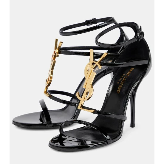 Best Sale ⌛ Saint Laurent Cassandra Leather 🩴 Sandals 🔥 - Image 4