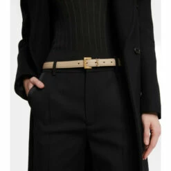 Deals 🎉 Saint Laurent Monogram Leather Belt 👍