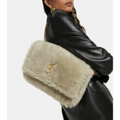 Buy 😉 Saint Laurent Kate Medium Shearling Shoulder Bag 👏